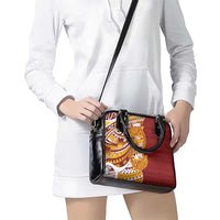 Couple Dolphins Maori Motif Shoulder Handbag - Polynesian Pride