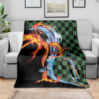 Japanese Asanoha Pattern Blanket Sun Flame Slayer Dragon Hinokami Kagura Spirit LT9 - Polynesian Pride
