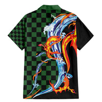 Japanese Asanoha Pattern Family Matching Mermaid Dress and Hawaiian Shirt Sun Flame Slayer Dragon Hinokami Kagura Spirit LT9 - Polynesian Pride