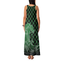 Japanese Asanoha Pattern Family Matching Tank Maxi Dress and Hawaiian Shirt Water Breathing Slayer Dragon LT9 - Polynesian Pride