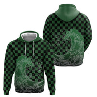 Japanese Asanoha Pattern Zip Hoodie Water Breathing Slayer Dragon LT9 - Polynesian Pride