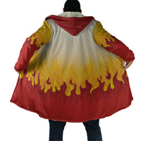 Japanese Kaen Pattern Cloak Flame Pillar Blazing Lion Heart - Polynesian Pride