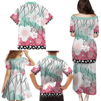 Japanese Kocho Pattern Family Matching Puletasi and Hawaiian Shirt Insect Pillar Butterfly Flower Fairy LT9 - Polynesian Pride
