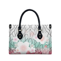 Japanese Kocho Pattern Leather Bag Insect Pillar Butterfly Flower Fairy - Polynesian Pride