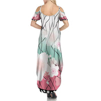Japanese Kocho Pattern Summer Maxi Dress Insect Pillar Butterfly Flower Fairy LT9 - Polynesian Pride