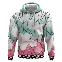Japanese Kocho Pattern Zip Hoodie Insect Pillar Butterfly Flower Fairy LT9 Pullover Hoodie Pink - Polynesian Pride