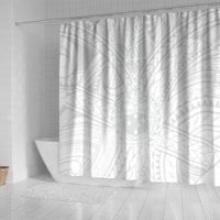 Samoa Lotu Tamaiti Shower Curtain Polynesian White Sunday Simple LT9 - Polynesian Pride