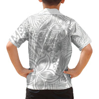 Personalised Tonga White Sunday Hawaiian Shirt Tropical Plant With Polynesian Pattern LT9 - Polynesian Pride