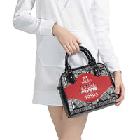 Custom Tonga Rugby Mate Ma'a Shoulder Handbag Tonga XIII Make History Pacific Champions