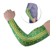 Hawaii Lei with Tribal Quilt Motif Arm Sleeves - Polynesian Pride