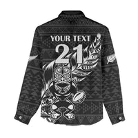 New Zealand Rugby Warrior Custom Women Casual Shirt Black Fern Taniko Motif LT9 - Polynesian Pride