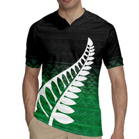 Green Silver Fern Spirit Taniko Tukutuku Personalised Rugby Jersey LT9 - Polynesian Pride