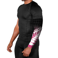 Pink Silver Fern Spirit Taniko Tukutuku Personalised Arm Sleeves LT9 - Polynesian Pride