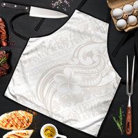 Hawaii Plumeria Lokelani Pikake Lei Apron Sandy Beige Polynesian Tattoo