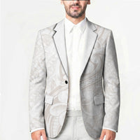 Hawaii Plumeria Lokelani Pikake Lei Blazer Sandy Beige Polynesian Tattoo