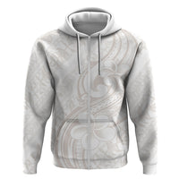 Hawaii Plumeria Lokelani Pikake Lei Hoodie Sandy Beige Polynesian Tattoo