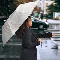Hawaii Plumeria Lokelani Pikake Lei Umbrella Sandy Beige Polynesian Tattoo LT9 - Polynesian Pride
