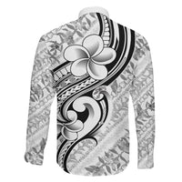 Hawaii Plumeria Lokelani Pikake Lei Family Matching Puletasi and Hawaiian Shirt Ele'ele Polynesian Tattoo LT9 Son's Shirt Black - Polynesian Pride