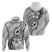 Hawaii Plumeria Lokelani Pikake Lei Hoodie Ele'ele Polynesian Tattoo