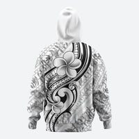 Hawaii Plumeria Lokelani Pikake Lei Hoodie Ele'ele Polynesian Tattoo