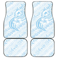 Hawaii Plumeria Lokelani Pikake Lei Car Mats Uliuli Polynesian Tattoo LT9 - Polynesian Pride