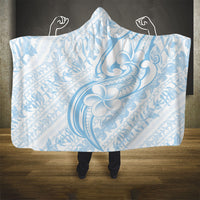 Hawaii Plumeria Lokelani Pikake Lei Hooded Blanket Uliuli Polynesian Tattoo