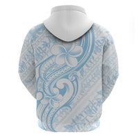 Hawaii Plumeria Lokelani Pikake Lei Zip Hoodie Uliuli Polynesian Tattoo