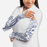 Hawaii Plumeria Lokelani Pikake Lei Arm Sleeves Navy Blue Polynesian Tattoo