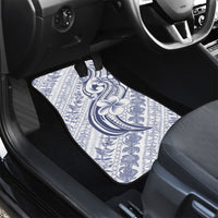 Hawaii Plumeria Lokelani Pikake Lei Car Mats Navy Blue Polynesian Tattoo