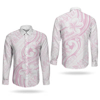 Hawaii Plumeria Lokelani Pikake Lei Couples Matching Off Shoulder Short Dress and Long Sleeve Button Shirt Poni Mama Polynesian Tattoo LT9 - Polynesian Pride