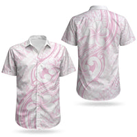 Hawaii Plumeria Lokelani Pikake Lei Couples Matching Puletasi and Hawaiian Shirt Poni Mama Polynesian Tattoo LT9 - Polynesian Pride