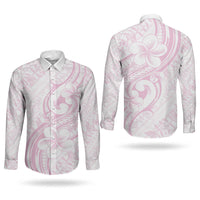 Hawaii Plumeria Lokelani Pikake Lei Couples Matching Summer Maxi Dress and Long Sleeve Button Shirt Poni Mama Polynesian Tattoo LT9 - Polynesian Pride