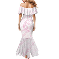 Hawaii Plumeria Lokelani Pikake Lei Family Matching Mermaid Dress and Hawaiian Shirt Poni Mama Polynesian Tattoo LT9 - Polynesian Pride