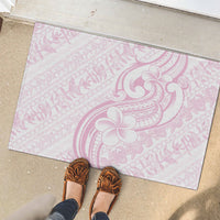 Hawaii Plumeria Lokelani Pikake Lei Rubber Doormat Poni Mama Polynesian Tattoo