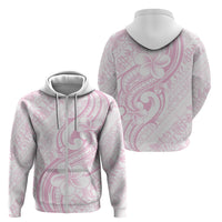Hawaii Plumeria Lokelani Pikake Lei Zip Hoodie Poni Mama Polynesian Tattoo