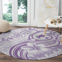 Hawaii Plumeria Lokelani Pikake Lei Round Carpet Poni Polynesian Tattoo LT9 - Polynesian Pride