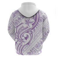 Hawaii Plumeria Lokelani Pikake Lei Zip Hoodie Poni Polynesian Tattoo LT9 - Polynesian Pride