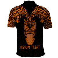 Personalised New Zealand Te Reo Maori Polo Shirt Kia Kaha Maori Language Week Gold Style LT9 - Polynesian Pride