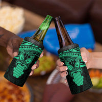 Personalised New Zealand Te Reo Maori 4 in 1 Can Cooler Tumbler Kia Kaha Maori Language Week Green Style LT9 - Polynesian Pride