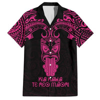 Personalised New Zealand Te Reo Maori Hawaiian Shirt Kia Kaha Maori Language Week Pink Style LT9 Pink - Polynesian Pride
