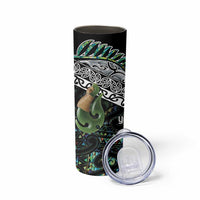 Personalised Maori Manaia Skinny Tumbler New Zealand Tribal Hei Matau Papua Shell LT9 - Polynesian Pride