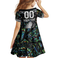 Custom New Zealand Family Matching Long Sleeve Bodycon Dress and Hawaiian Shirt Maori Rugby Tattoo Papua Shell LT9 - Polynesian Pride