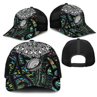 New Zealand Mesh Trucker Cap Maori Rugby Tattoo Papua Shell - Polynesian Pride