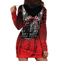 Aotearoa Bulldog Personalised Hoodie Dress Maori Kowhaiwhai Motif