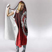 Aotearoa Bulldog Hooded Blanket New Zealand Kowhaiwhai Tribal