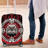Aotearoa Bulldog Luggage Cover New Zealand Kowhaiwhai Tribal LT9 Red - Polynesian Pride