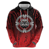 Aotearoa Bulldog Zip Hoodie New Zealand Kowhaiwhai Tribal LT9 - Polynesian Pride