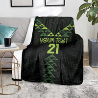 Custom New Zealand Maori Koru Koiri Motif Blanket