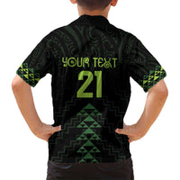 Custom New Zealand Maori Koru Koiri Motif Family Matching Summer Maxi Dress and Hawaiian Shirt
