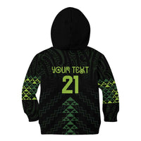 Custom New Zealand Maori Koru Koiri Motif Kid Hoodie